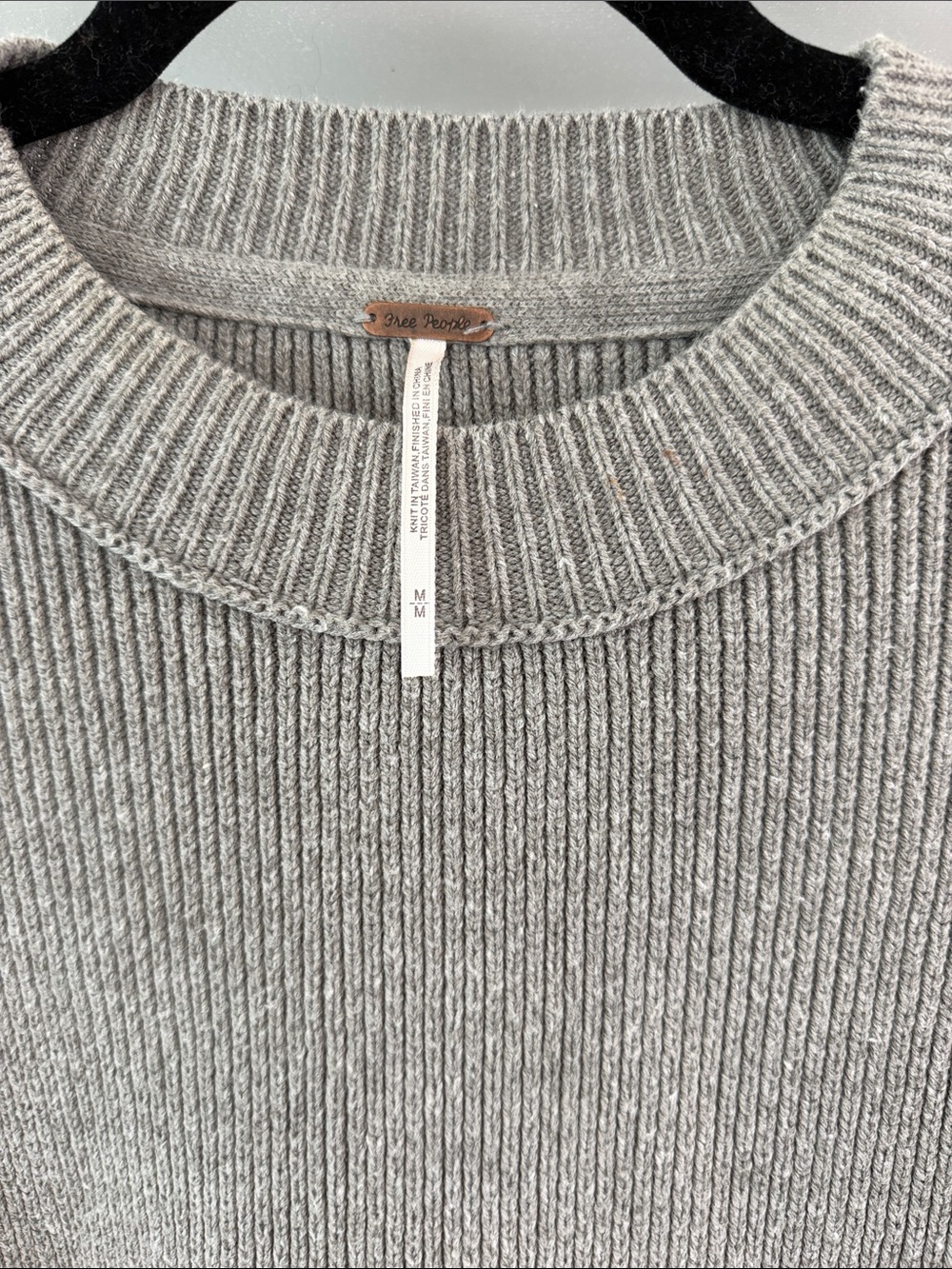 Free People Easy Street Tunic- Light Gray - Picture 2 of 3